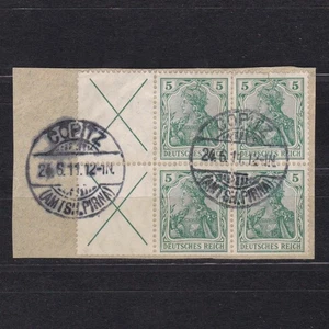 GERMANY 1911, Mi# W1.1, CV €700, Definitive combination from booklet, Used - Picture 1 of 2