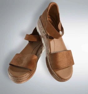 Sandalias Dr Scholls talla 9 alpargatas plataforma correa al tobillo - Imagen 1 de 6