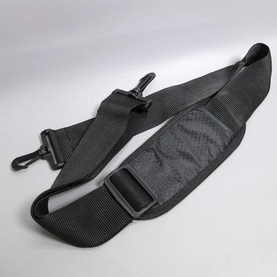 Faux Leather Handbag Replacement Strap 52 in Black Nylon Padded Adj Wide - Image 1 of 4