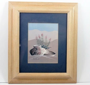 Greg Anderson "Hopi With Quail" Southwest Repro Print Framed Matted - Picture 1 of 6