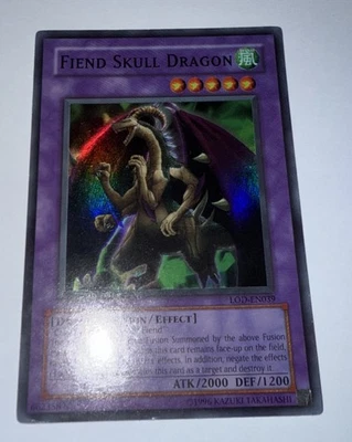 Yugioh Fiend Skull Dragon LOD-EN039 Super Rare Unl Master Collection Print (HP) - Image 1 of 3
