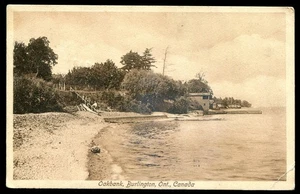 Canada BURLINGTON Ontario Postcard 1913 Oakbank Beach View - Picture 1 of 2