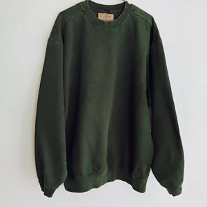 Vintage LL Bean Heavy Sweatshirt Green Camp Boy Scouts Steelers Packers Men XL - Picture 1 of 6