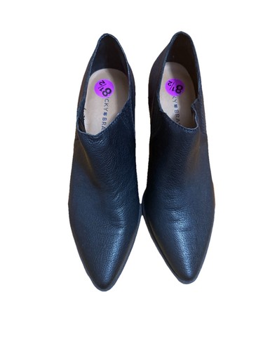 BRANDBLACK Scarpe stivaletti donna LUCKY BRAND Tabea neri in pelle a punta misura 8 5