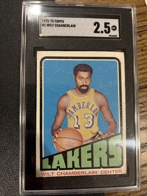 1972-73 Topps - Wilt Chamberlain #1 SGC 2.5 - Image 1 of 2