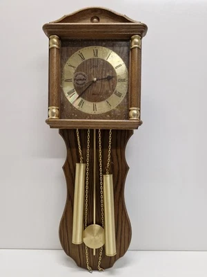 Funkuhr Wanduhr Pendeluhr mit Pendel FUNKTION GETESTET - Bild 1 von 4