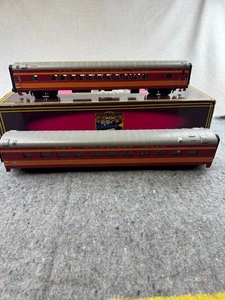 MTH Premier 20-6652 Milwaukee Road Streamlined Sleeper Diner Set 2-car 70' - Picture 1 of 12