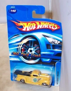 1:64 2006 HOT WHEELS '40 FORD TRUCK DRAG RACE YELLOW #142 J8003 NIP - Picture 1 of 2