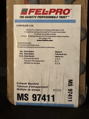 Fel-Pro MS 97411 Exhaust Manifold Gasket Set  - Chrysler 3.0L - Image 1 of 4