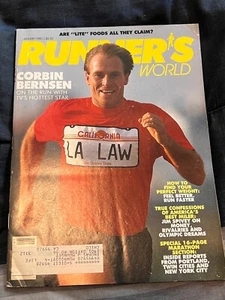 Runner’s World Magazine January 1988 LA Law Corbin Bernsen - Picture 1 of 2