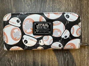RARE Star Wars LoungeFly BB-8 Clutch - Black Background - Picture 1 of 9