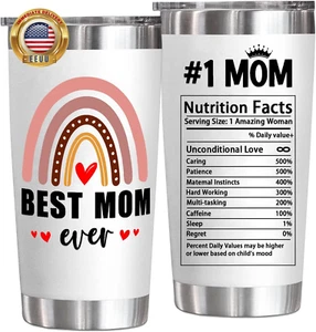 Best Mom Ever Tumbler - Mothers Day Gifts for Mom Wife - Mothers Day Gifts for M - Picture 1 of 7