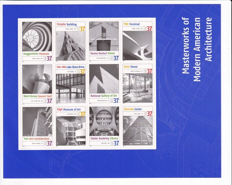 U.S.: Sc #3910, 37c Masterworks of Modern American Architecture, MNH (3910) - Image 1 of 1