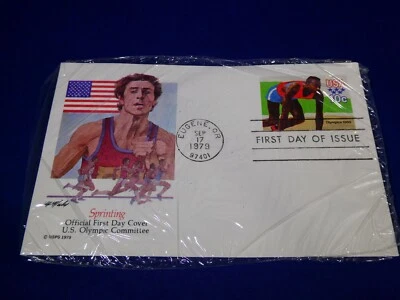 UX80 "Moscow Olympics, Sprinter" Mint Postal Card cancelled FDC,1979 (Fleetwood) - Image 1 of 2