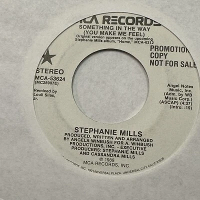 Stephanie Mills - Something In The Way - 7" 45rpm MCA PROMO Vinyl Single TLC9973 - Image 1 of 2