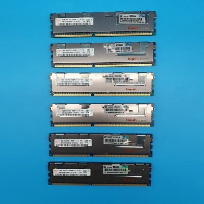 Hynix HMT42GR7BMR4C 96GB (6x 16GB) Registered  ECC RAM Memory PC3-8500R Job Lot - Image 1 of 3