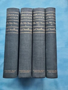 Carl Sandburg Abraham Lincoln: The War Years Volumes 1-4 1939 Edition. - Imagen 1 de 11