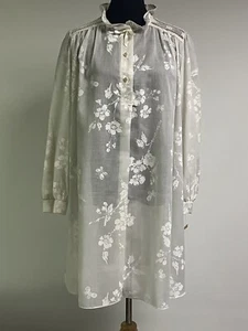 NWT Vintage 1960s Society Lingerie Floral Printed Nightgown Size Medium - Picture 1 of 7