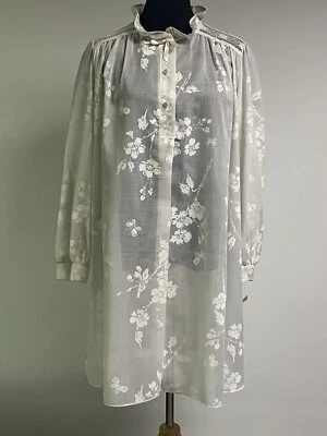 Camisón estampado floral lencería Society vintage años 60 talla mediana nuevo con etiquetas Foto 1 de 4
