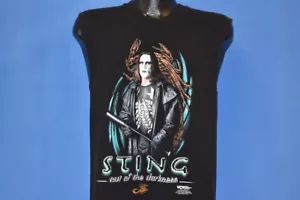 vtg 90s STING OUT DARKNESS WCW WRESTLING 1998 SLEEVELESS MUSCLE t-shirt YOUTH XL - Picture 1 of 6