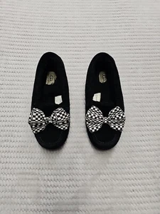 Zapatos Ugg para mujer talla 7 Ansley a cuadros mocasín negro sin cordones forrado plano - Imagen 1 de 11