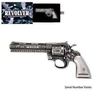 2023 Chad 2 oz Silver Revolver Gun Shaped Antiqued High Relief Coin .999 (w/Box) - Picture 1 of 8