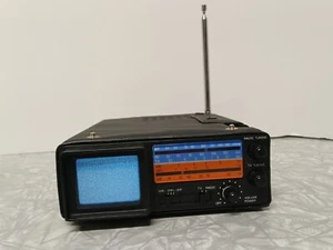 Vintage TMK Model 714 Portable 2 inch TV /AM-FM Radio Made In Japan 1984 - Picture 1 of 8