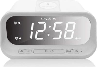 Radiosveglia Display Digitale Caricabatterie Wireless New Majestic SVE-236WI - Immagine 1 di 2