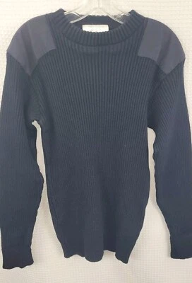 Vintage Rothco G.I. Style Acrylic Commando Navy Blue Sweater Size Small - Image 1 of 4