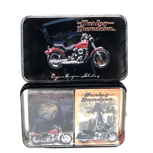 Harley Davidson Motorcycles Playing Cards Sammler Tin Dyna Super Glide 2 Decks - Bild 1 von 6
