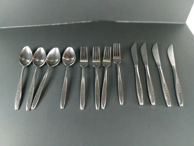 Eterna Exodus Stainless Silverware Set Of 12 - Image 1 of 4