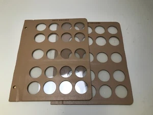 2 Dansco Album Extra Page Hold 20 Half Dollar Coins Blank Long Term Fit 7157 - Picture 1 of 1