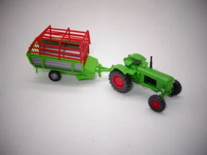 Wiking 881 01 24 + 381 7 Deutz Schlepper + Ladewagen - Bild 1 von 2