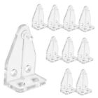 10PCS Hold Down Brackets for Blinds, Mini Clear Plastic Blinds 1 inch (10pcs)
