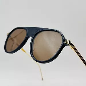 Thom Browne Sonnenbrille Herren Damen oval blau gold Mod. TBS 809 NEU - Bild 1 von 11