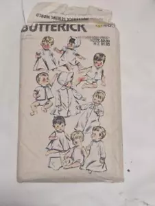 Vintage Sewing Pattern Butterick 402 - Baby Layette 1970's Size one-Size - Picture 1 of 2