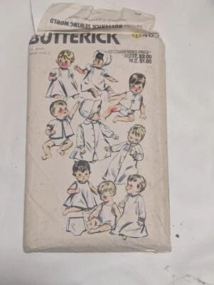 Vintage Sewing Pattern Butterick 402 - Baby Layette 1970's Size one-Size - Image 1 of 2