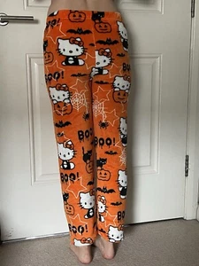 Halloween Hello Kitty Pajamas Trousers Pyjama Anime Kawaii Leisure Length Pants - Picture 1 of 3