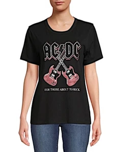 Time and Tru women's ACDC Graphic T-Shirts - For Those About To Rock - Picture 1 of 1