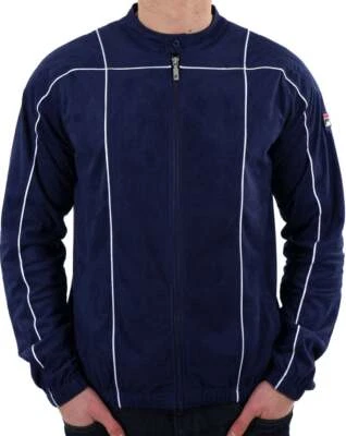 Fila Vintage Mens Terrinda Mk3 Track Top Navy/White - The Business, 80s, Retro - Image 1 of 3