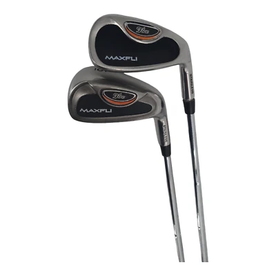 Maxfli Fire Irons 6 and 9 Pair Steel Shaft and Original Grips RH Golf Clubs - Image 1 of 4
