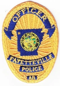 Fayetteville Police Officer hat patch (approx. 2.9 x 2.0 inches) - Picture 1 of 1
