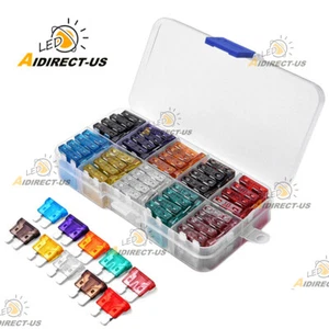 100pcs Standard Blade Fuse Assortment Auto Car Truck Fuses Kit ATC / ATM US - Picture 1 of 7