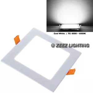 25W 11-Inch Square Cool White LED Recessed Ceiling Panel Light Downlight Fixture - Picture 1 of 12