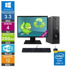 PC Fujitsu E500 E85+ DT Core i5-2500 3.30GHz 4Go/250Go Wifi W10 + Ecran 22