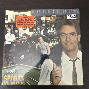HUEY LEWIS, SPORTS RECORD ALBUM, ORIGINAL. SHRINK Hype Sticker / VG+ / Sleeve - Picture 1 of 2