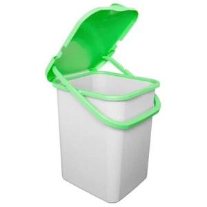 PREMI PATTUMIERA RACCOLTA DIFFERENZIATA CON MANICO 18LT VERDE RICICLO VETRO - Foto 1 di 3