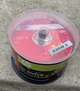 HP DVD-R Spindle 49 Pack 16X / 4.7GB / 120 Min Missing 1 Disc - Picture 1 of 6