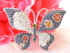 Butterfly Brooch...made with genuine Swarovski crystals...with gift box - Picture 1 of 2