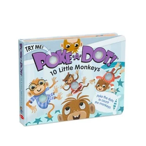 Melissa & Doug ~ Libro de tablero Poke-A-Dot: 10 Little Monkeys 3+ - Imagen 1 de 7